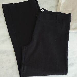 Betabrand Men's Sleek Black Dress Pants